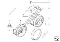 Single instruments, steering column for MINI One 2003