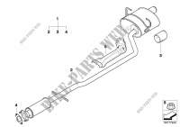 Sports rear silencer for MINI One 2003