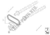 Timing gear timing chain top for MINI Cooper d 2007