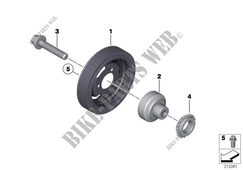 Belt Drive Vibration Damper for MINI Cooper ALL4 2012