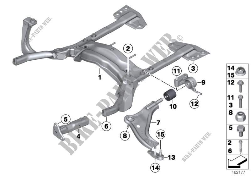 Front axle support/wishbone for MINI Cooper 2011