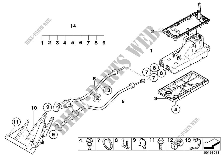 Gearshift, mechanical transmission for MINI Cooper 2002