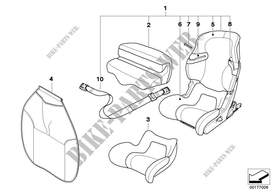 Junior Seat I II ISOFIX for MINI Cooper S ALL4 2015