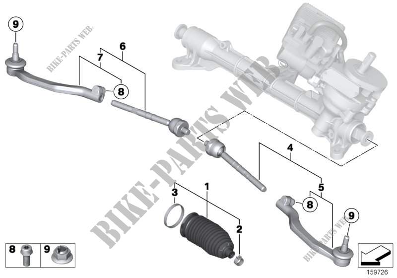 Steering linkage/tie rods for MINI Cooper ALL4 2012