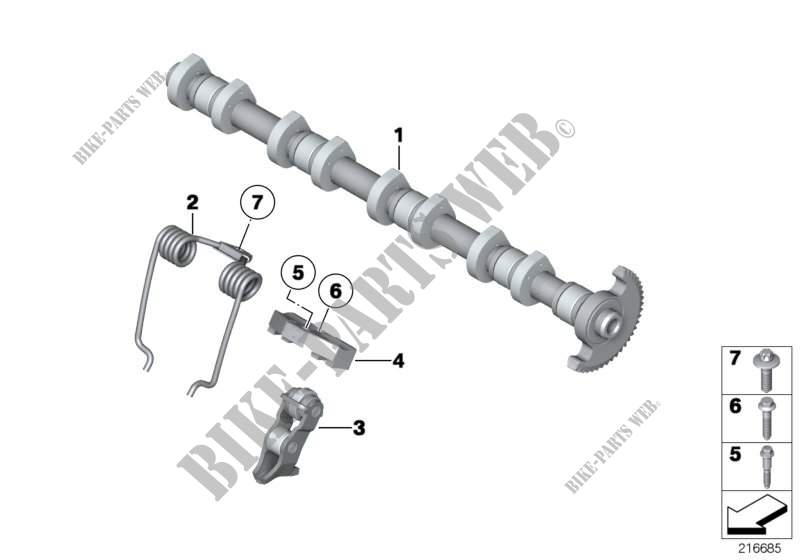 Valve timing gear, eccentric shaft for MINI Coop.S JCW 2012