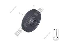 Belt Drive Vibration Damper for MINI Cooper D 2.0 2011