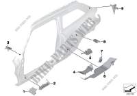 Cavity shielding, side frame for MINI Cooper 2012