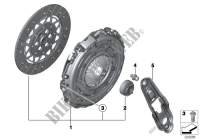 Clutch clutch disk/pressure plate for MINI Cooper 2012
