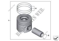 Crankshaft Pistons for MINI Cooper SD ALL4 2012