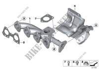 Exhaust manifold AGR for MINI Cooper SD 2010