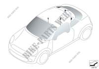 Glazing for MINI Cooper S 2011