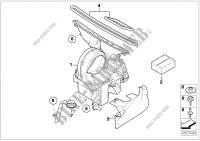 Housing parts, heater and air condit. for MINI Cooper 2002