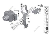 Hydro unit DSC/control unit/fastening for MINI Cooper 2012