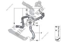 Intake manifold supercharg.air duct/AGR for MINI Cooper D 1.6 2009