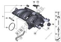 Intake manifold system for MINI Cooper S ALL4 2012