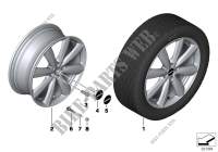 JCW LA wheel V spoke R133 for MINI Cooper D 2.0 2010