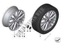 JCW LA wheel cross spoke R134 for Mini Cooper 2012