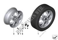 MINI LA wheel 4 Hole Circular Spoke 120 for MINI Cooper 2011