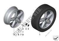 MINI LA wheel 5 Star Single Spoke 124 for Mini Cooper 2012