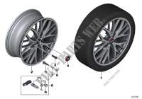 MINI LA wheel Cross Spoke 506 for Mini Cooper D 2013