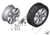 MINI LA wheel Turbo Fan 126 for Mini Cooper 2012