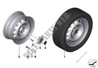 MINI disc wheel, steel for Mini Cooper 2012