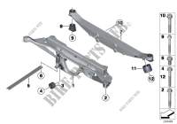 Rear axle carrier for MINI Cooper S ALL4 2010
