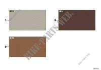 Sample page, interior trim colours for MINI JCW ALL4 2011