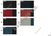 Sample page,uphls.colours,leather/fabric for MINI Cooper 2000