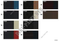 Sample page,uphls.colours,leather/fabric for MINI Coop.S JCW 2010