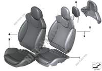 Seat, front, Recaro sports seat for MINI Coop.S JCW 2012