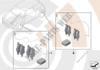 Service kit, brake pads / Value Line for MINI Cooper S 2000