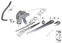 Single parts for rear window wiper for MINI One D 2010