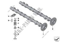 Timing and valve train camshaft for MINI One D 2010
