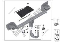 Towing hitch, detachable for Mini Cooper 2012