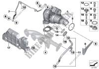 Turbo charger with lubrication for MINI Cooper D ALL4 2.0 2012