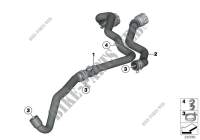 Water hoses for MINI Cooper D 2.0 2010