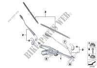 Wiper system, complete for MINI Coop.S JCW 2010