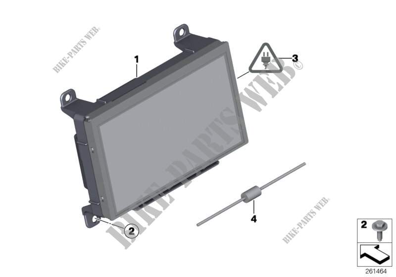 Central information display for MINI Cooper ALL4 2012