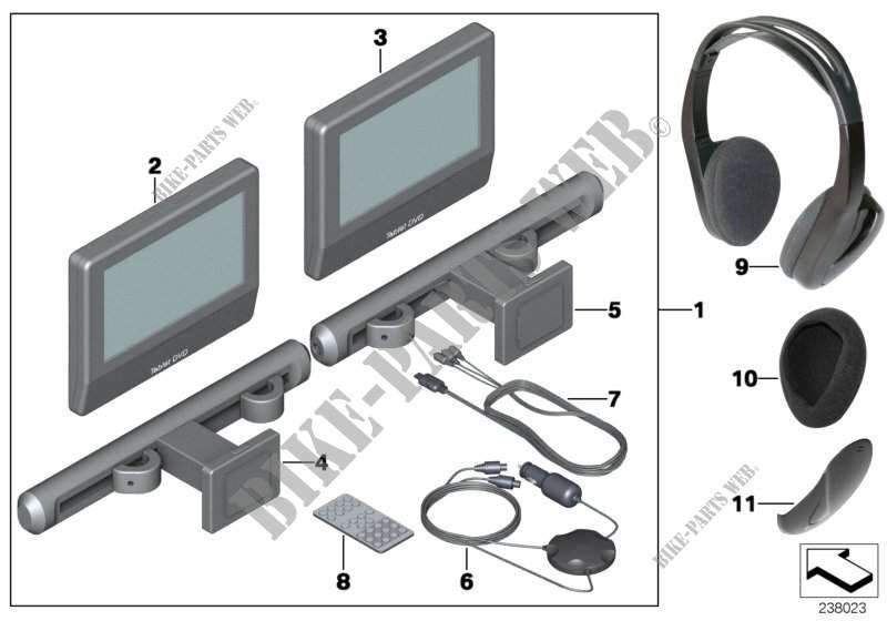 DVD system Tablet for MINI Cooper ALL4 2012