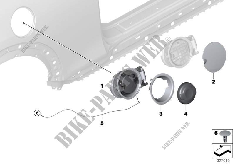 Fill in flap for MINI Cooper S 2014