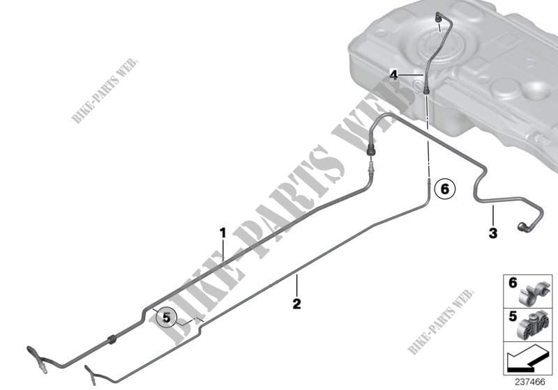 Fuel Pipe and Mounting Parts for MINI Cooper 2012