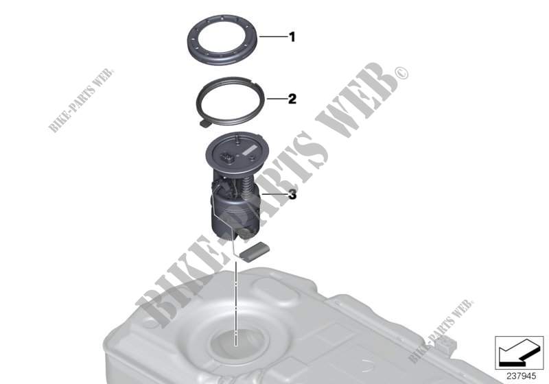 Fuel pump and fuel level sensor for MINI Cooper ALL4 2012