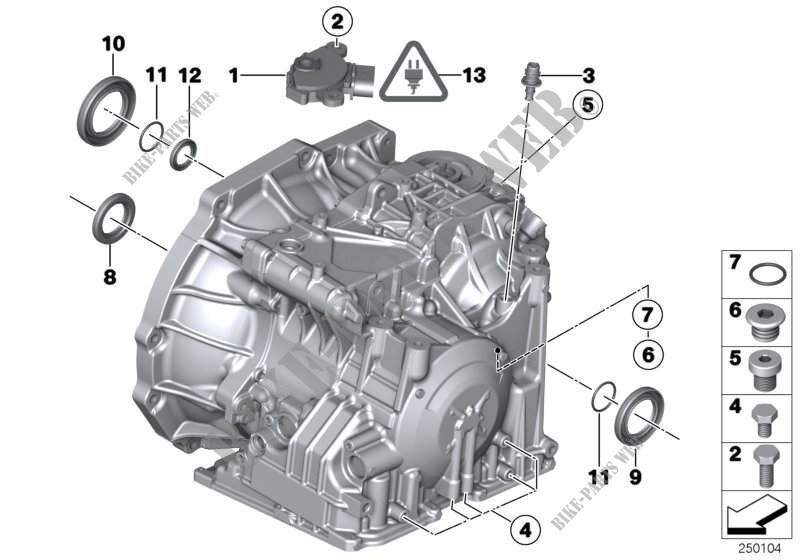 GA6F21WA mounting parts/gaskets for MINI Cooper 2012
