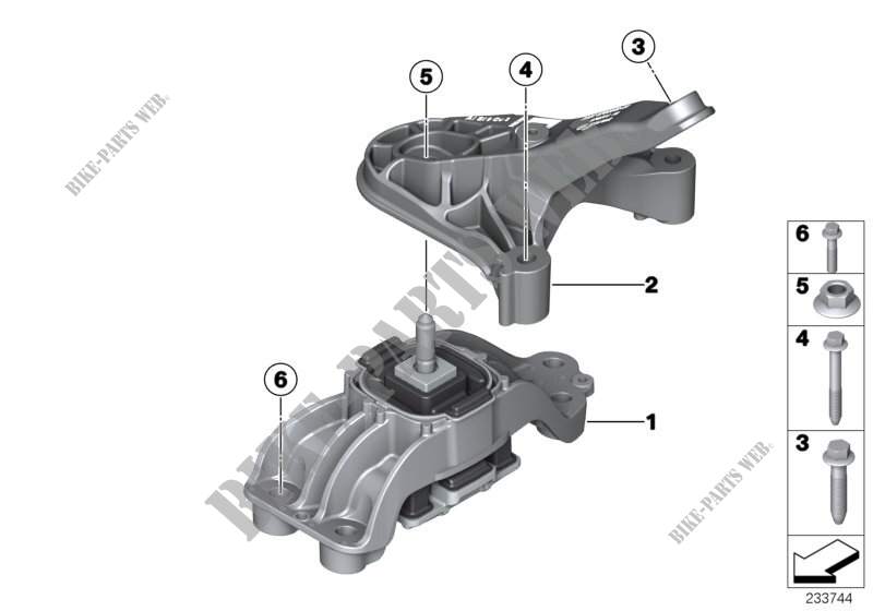 Gearbox suspension for MINI Coop.S JCW 2012