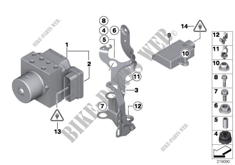 Hydro unit DSC/control unit/fastening for MINI Cooper 2011