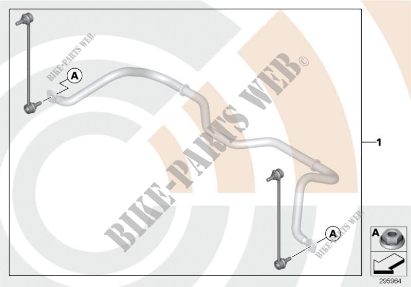 Repair kit, anti roll bar links for MINI Cooper S ALL4 2010