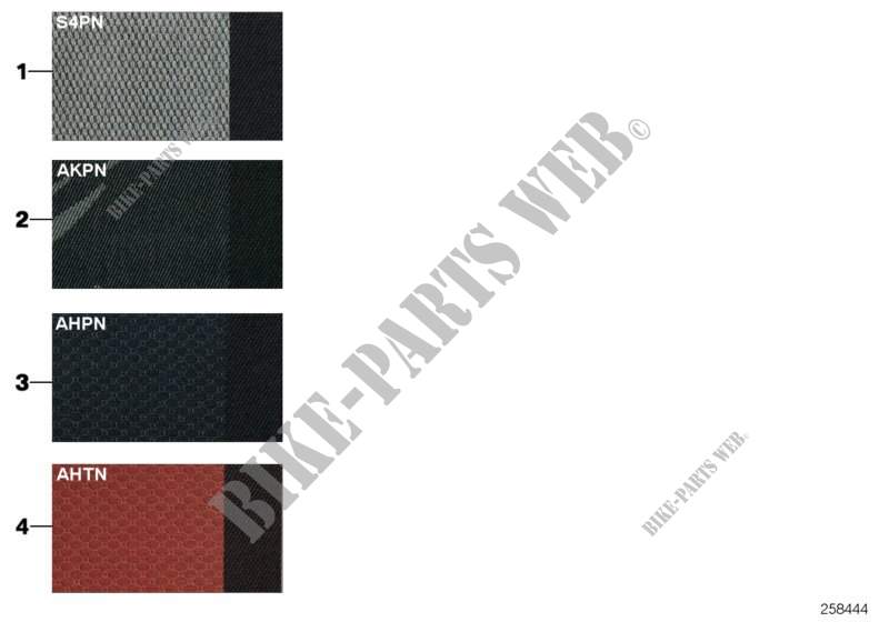 Sample page, cushion colours, fabric for MINI Cooper S 2002