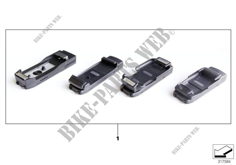 Snap in adapter, BlackBerry/RIM devices for MINI Cooper 2009