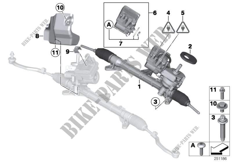 Steering gear, electric (EPS) for MINI Cooper ALL4 2012